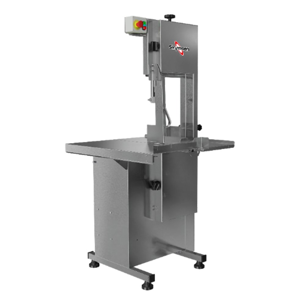Serra Fita Para Carne Skymsen SL282 - Com Empurrador, Mesa Móvel, Regulador De Corte, Inox, 220V