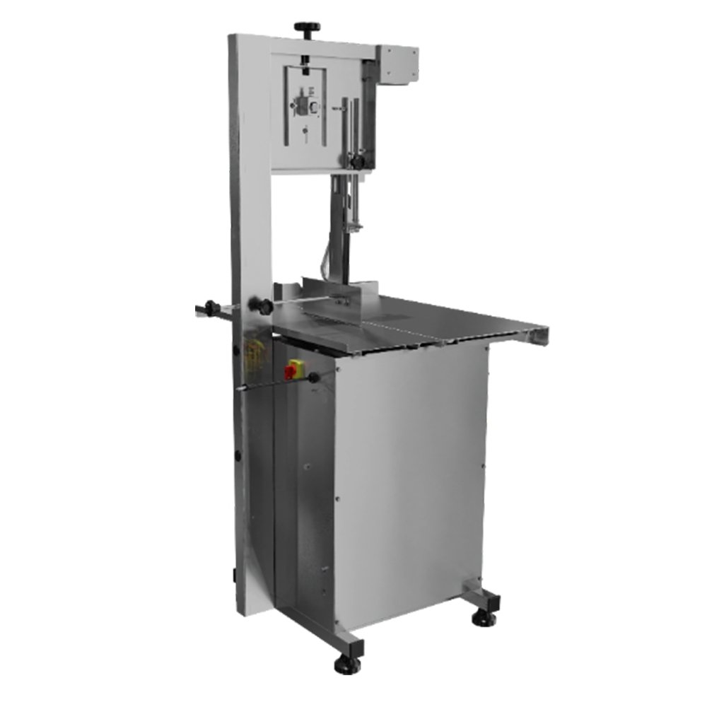 Serra Fita Para Carne Skymsen SL282 - Com Empurrador, Mesa Móvel, Regulador De Corte, Inox, 220V