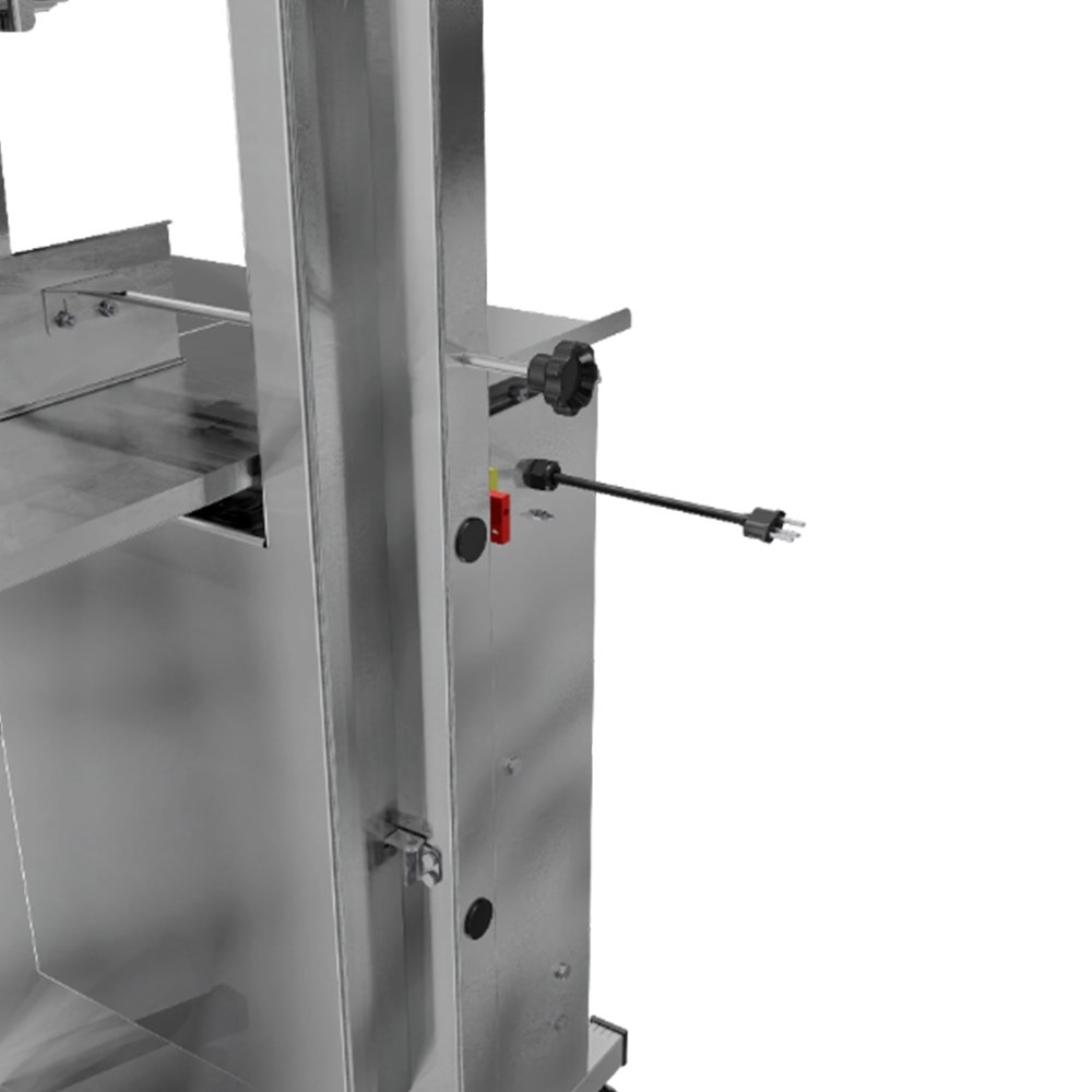 Serra Fita Para Carne Skymsen SL282 - Com Empurrador, Mesa Móvel, Regulador De Corte, Inox, 220V