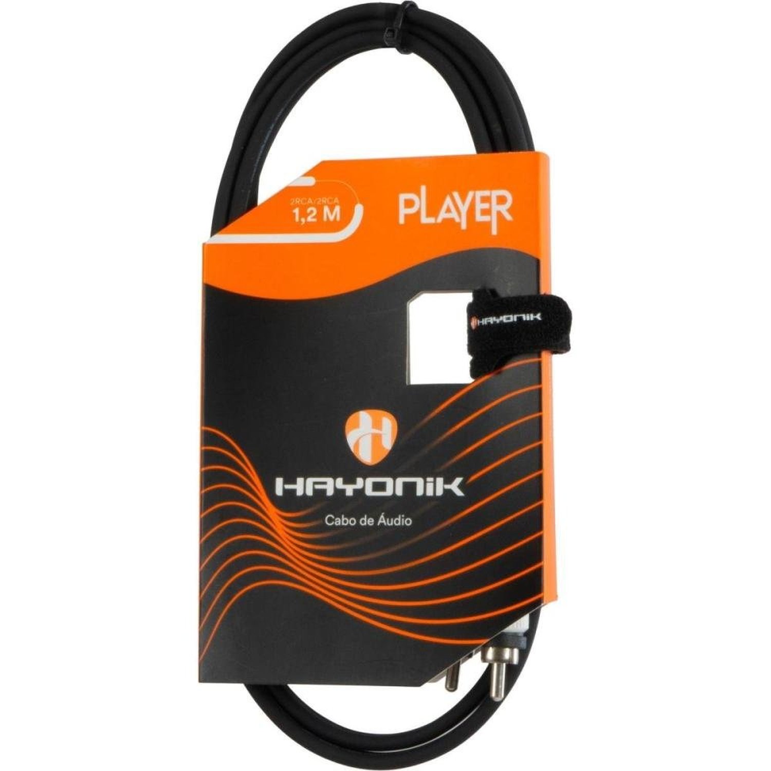Cabo De Áudio Hayonik Player Rca X Rca 1,2M Preto Un.Venda: Pc/1