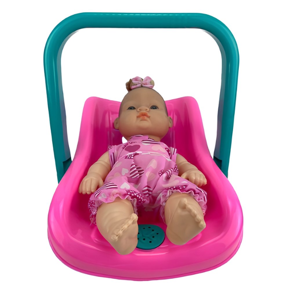 Novo Bebe Passeio Musical Branca 1135 Nova Toys