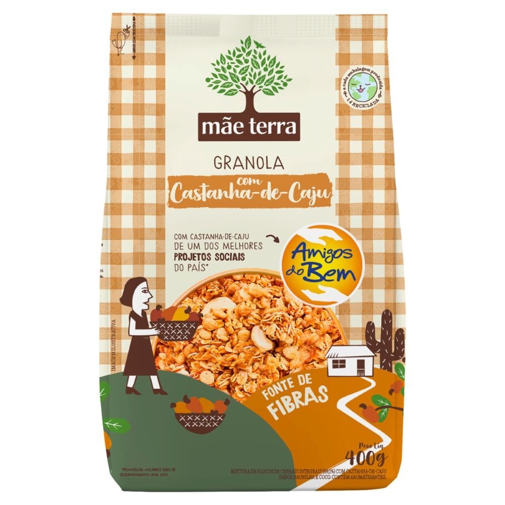 Granola Mãe Terra Integral com Castanha de Caju 400g