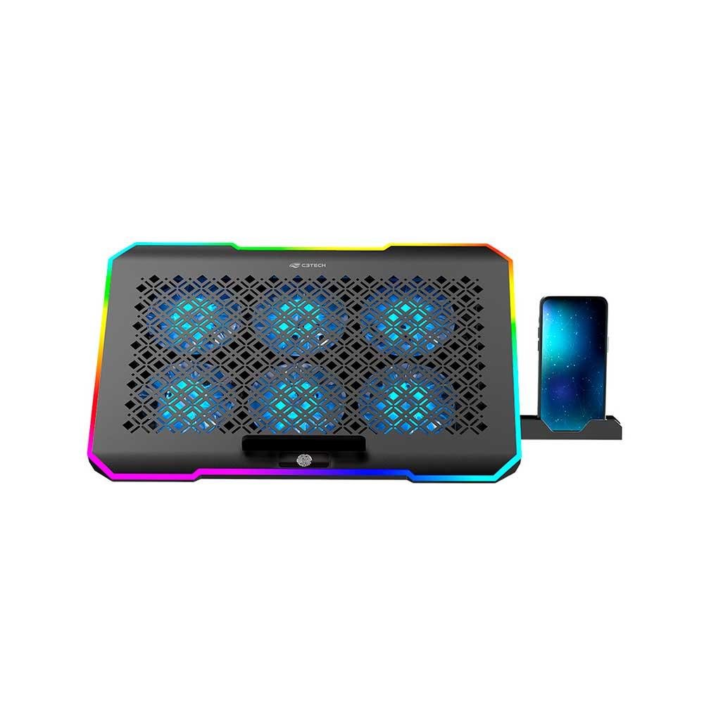 Base Para Notebook C3tech Gamer Até 17,3" Nbc-550Bk