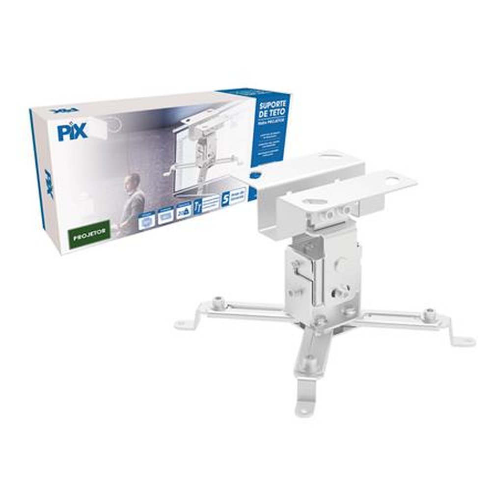 Suporte Projetor De Teto - Branco - Px-33