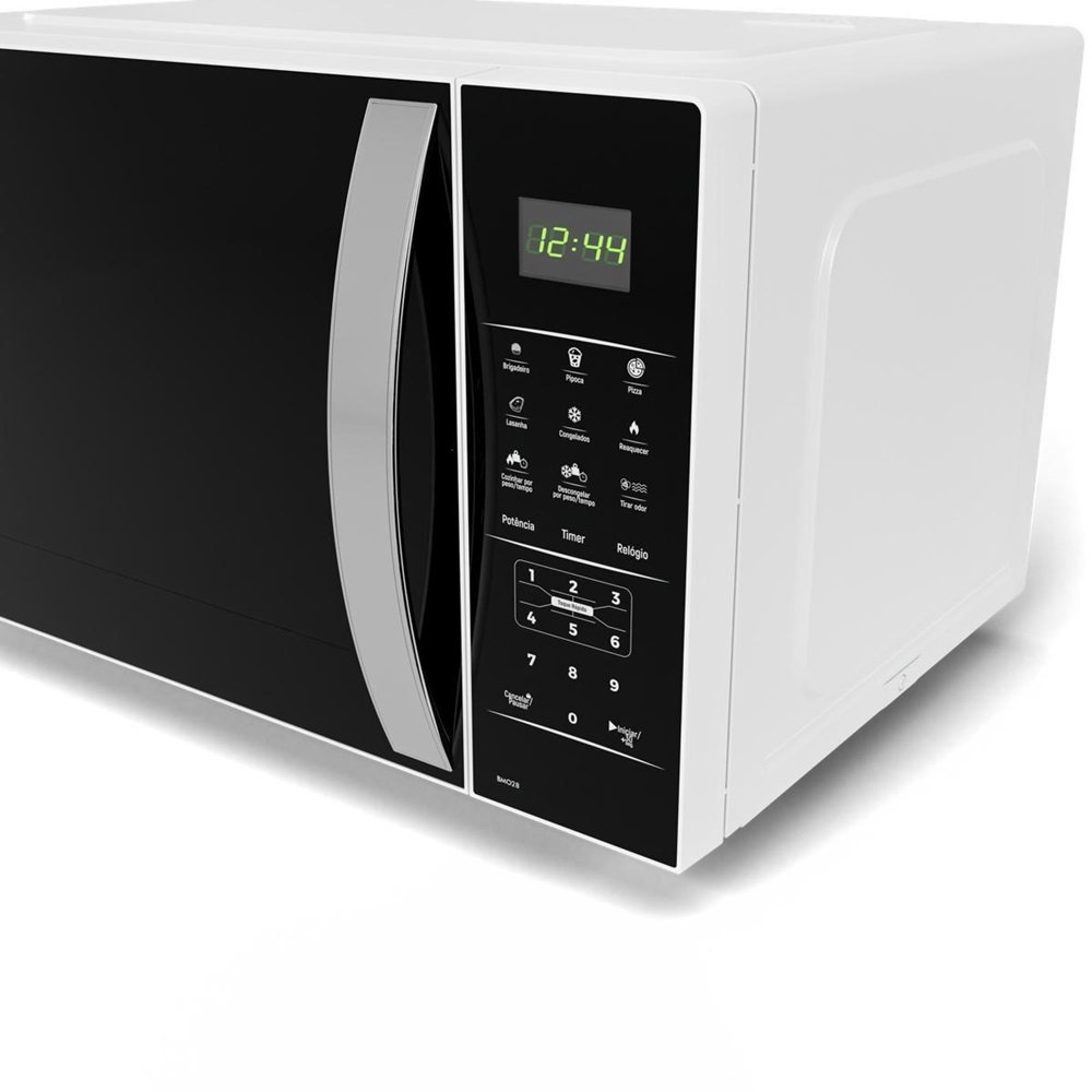 Micro-Ondas Britania 25 Litros Branco E Preto Bmo28 127V