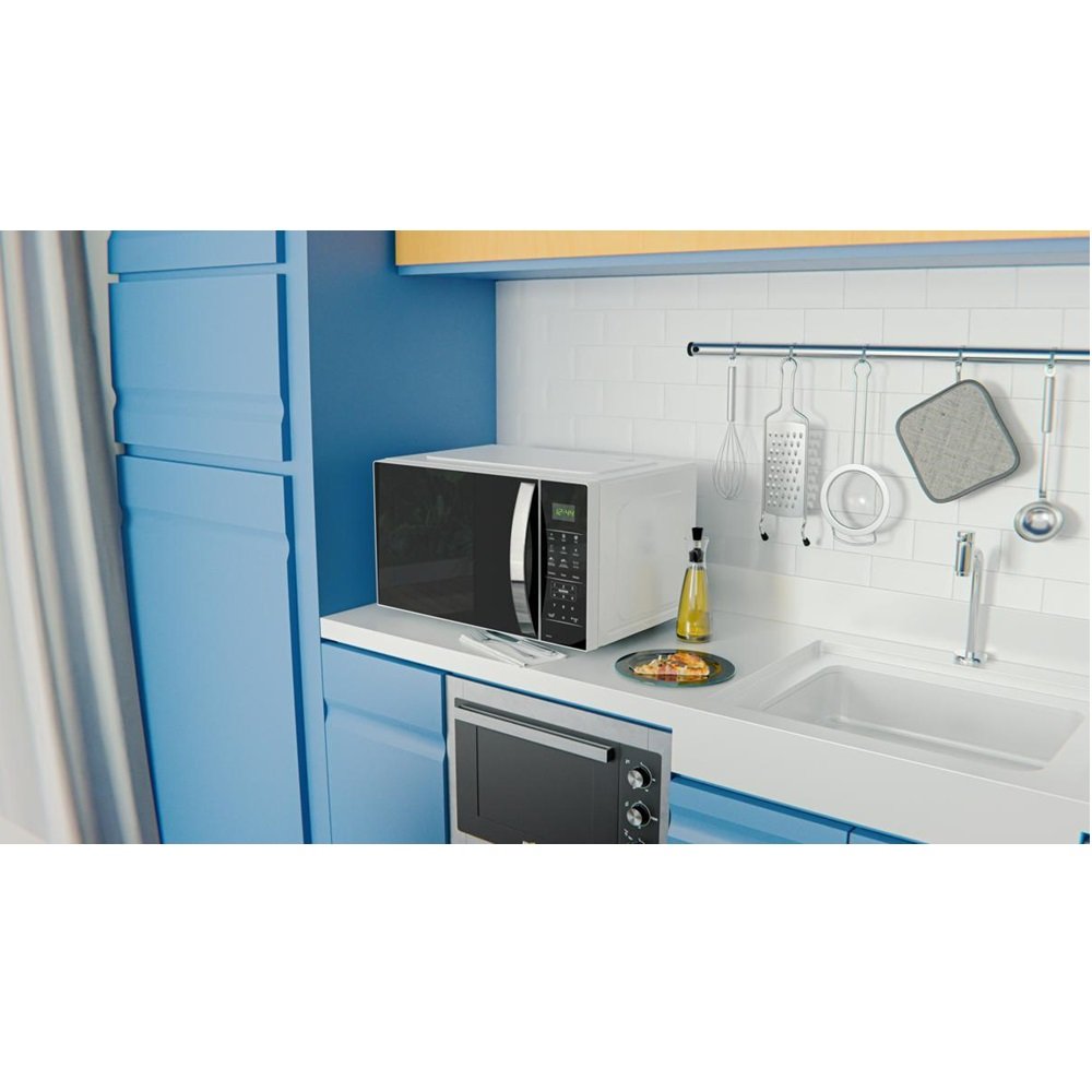 Micro-Ondas Britania 25 Litros Branco E Preto Bmo28 127V