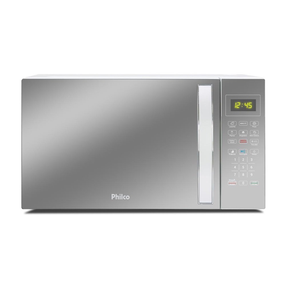Micro-Ondas Philco 33 Litros Com Porta Espelhada Branco Pmo38e 220V