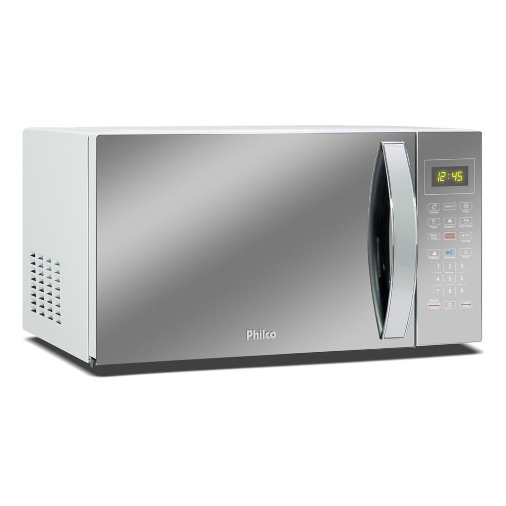 Micro-Ondas Philco 33 Litros Com Porta Espelhada Branco Pmo38e 220V