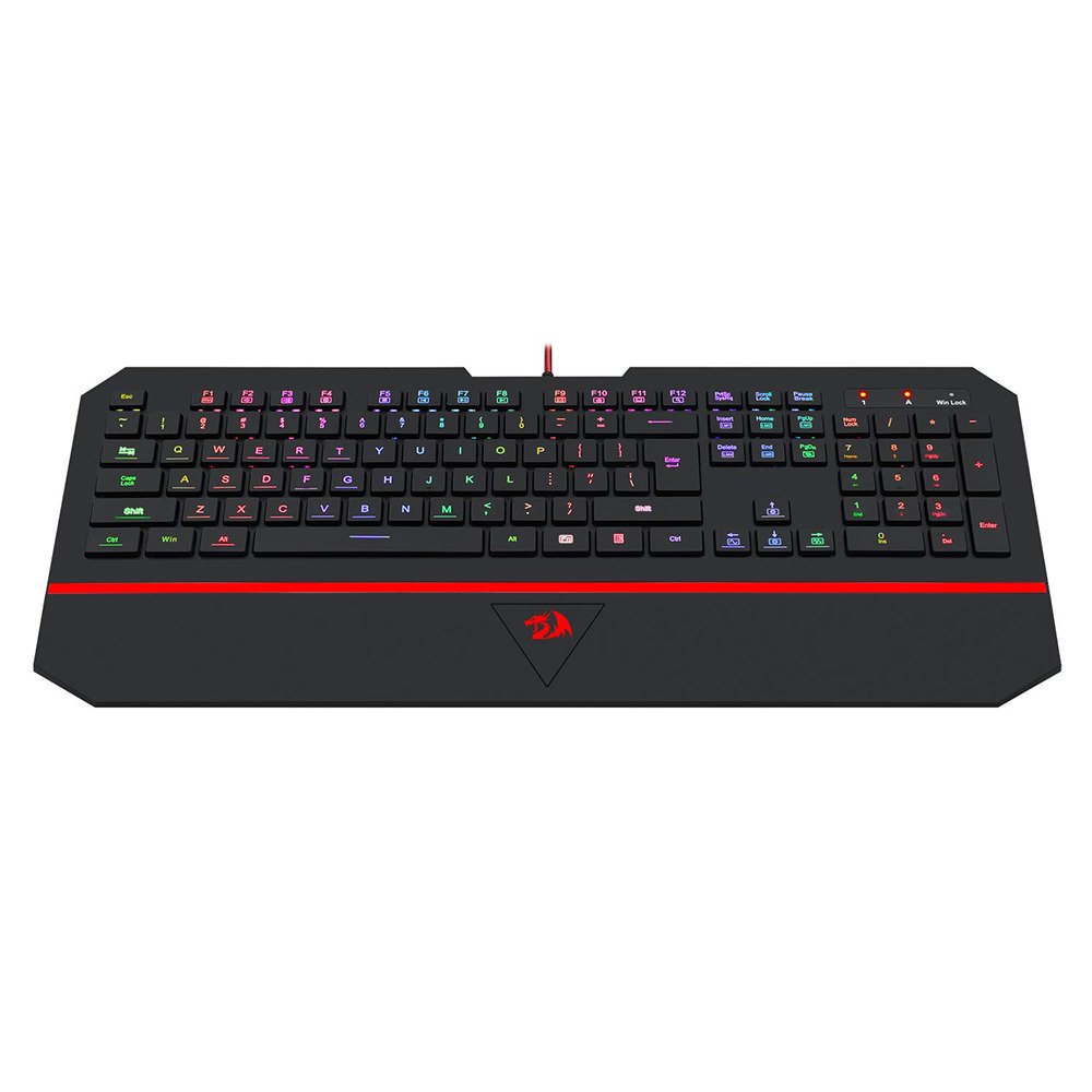 Teclado Redragon Membrana Gamer Rgb Preto Karura 2 K502rgb (pt)