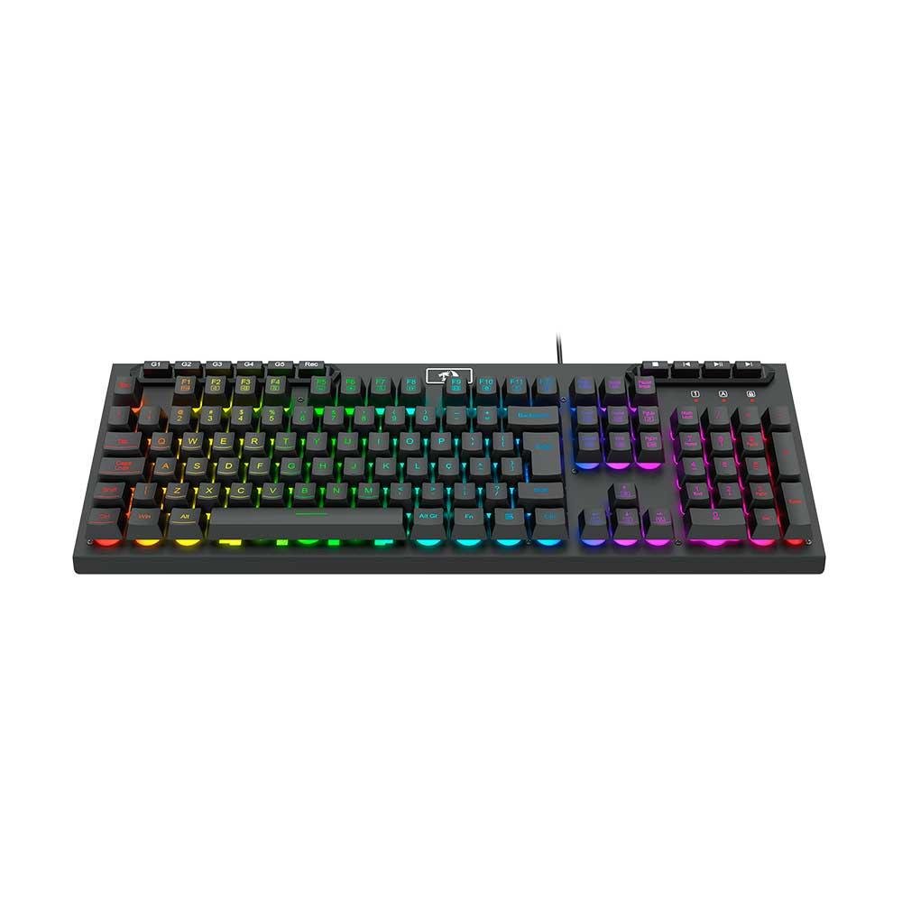 Teclado Gamer Redragon Aditya RGB, Membrana, ABNT2 - K513RGB.