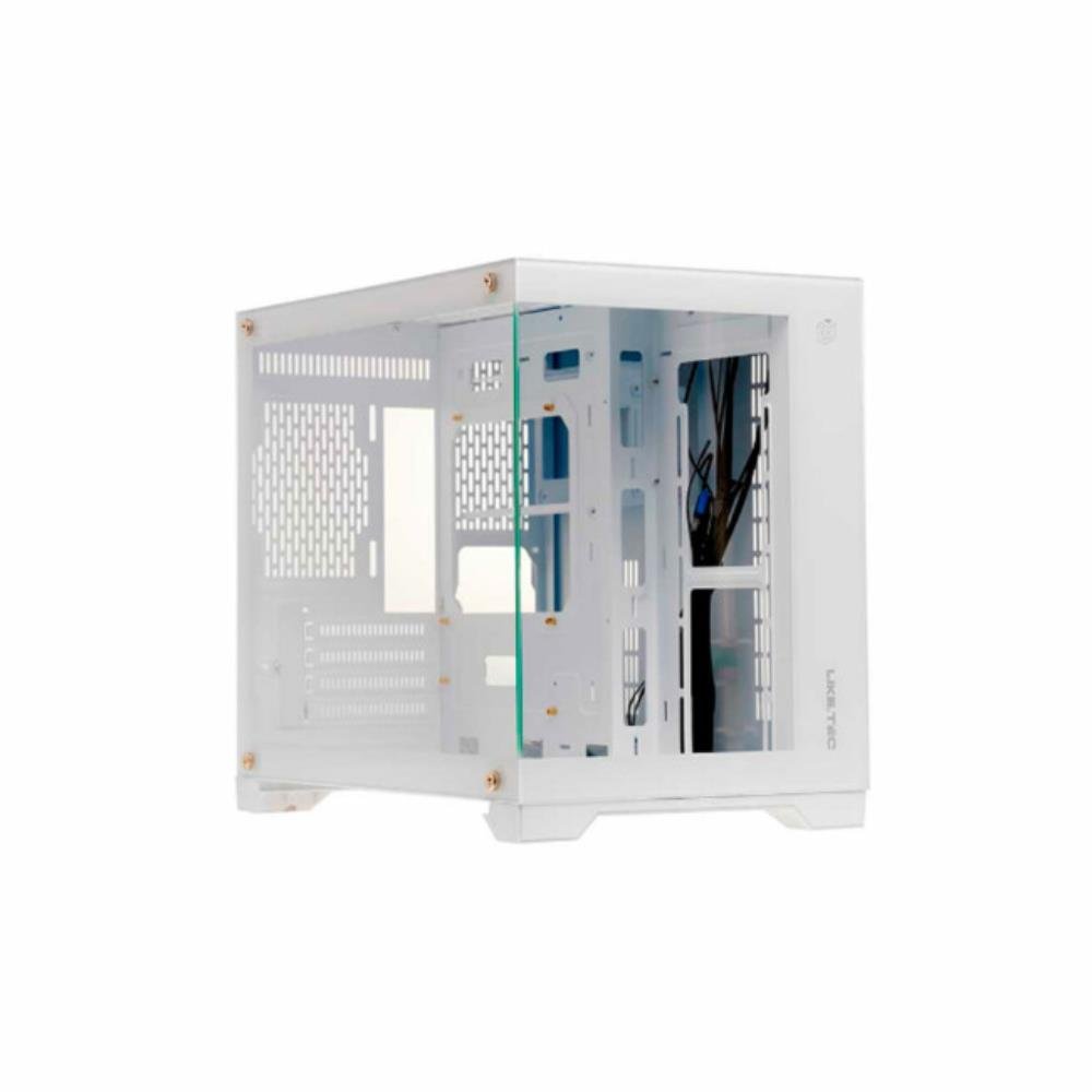 Gabinete Gamer Liketec Mad Rock Snow Argb Com Fan Micro Atx Branco 2076
