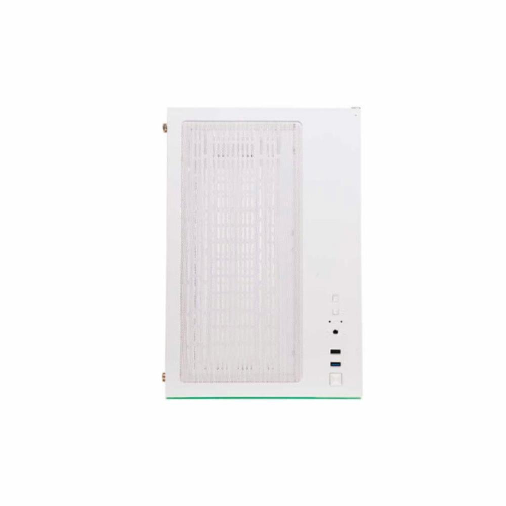 Gabinete Gamer Liketec Mad Rock Snow Argb Com Fan Micro Atx Branco 2076