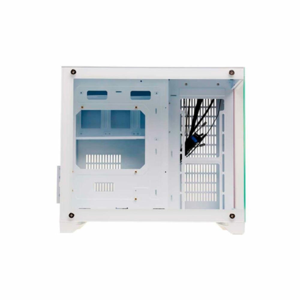 Gabinete Gamer Liketec Mad Rock Snow Argb Com Fan Micro Atx Branco 2076