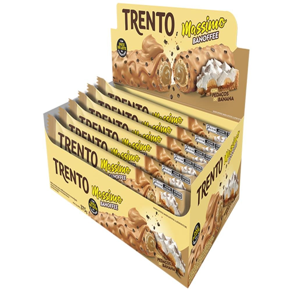 Chocolate Trento Massimo Sabor Banoffee Display 15 Unidades De 25g Peccin
