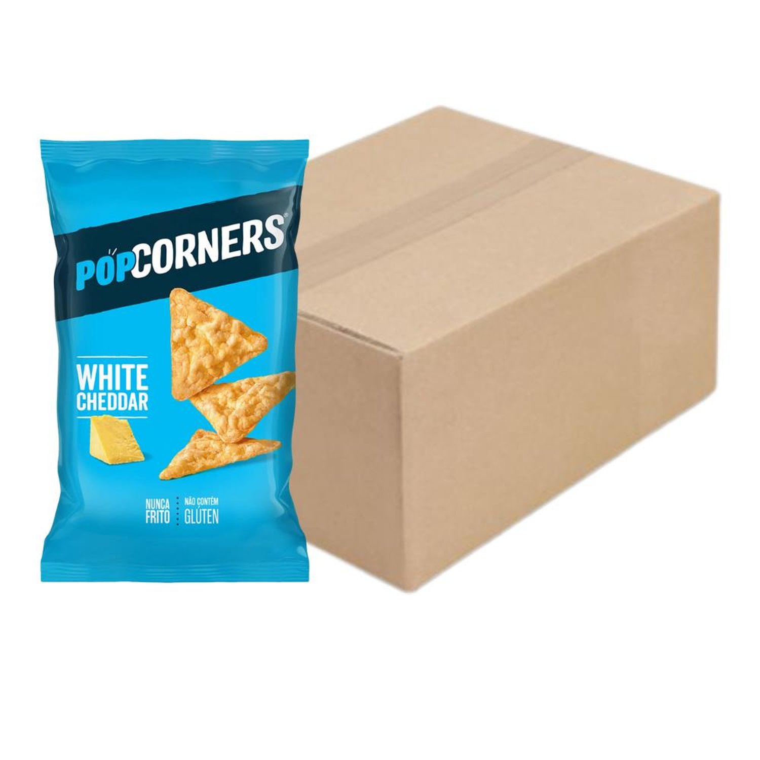 Caixa Com 20 Unidades De Salgadinho Sem Glúten Popcorners White Cheddar 57g Pepsico