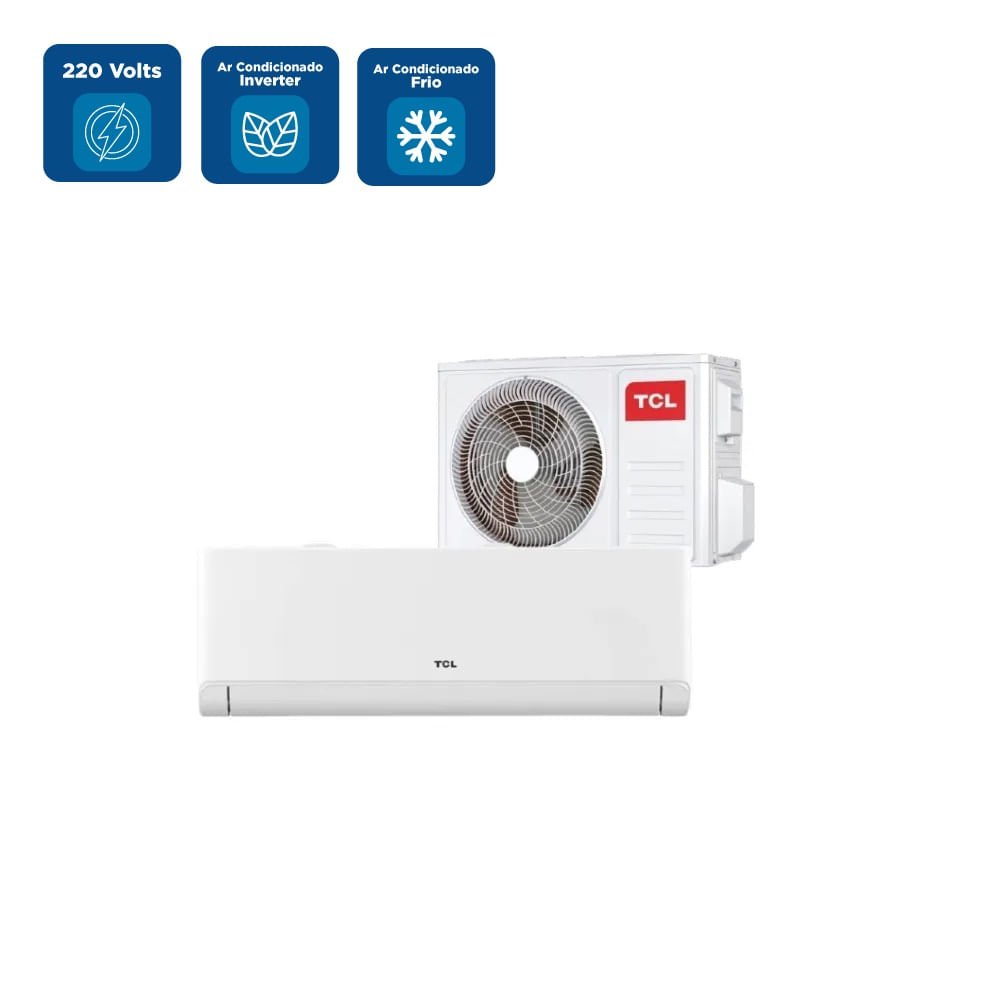 Ar Condicionado Split Hi Wall Inverter TCL 24000 BTU/h Frio TAC24CTG2INV ¿ 220 Volts