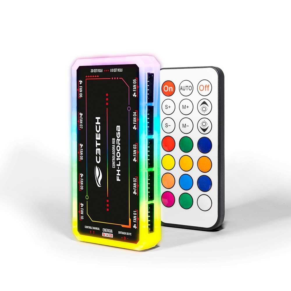 Controladora De Cooler C3tech Fh-l100rgb