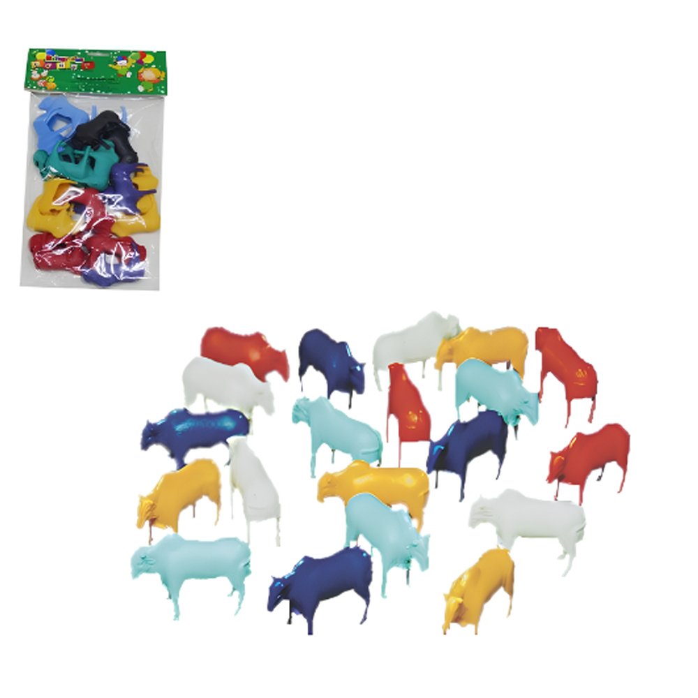 Kit Boi Com 20 Peças Coral