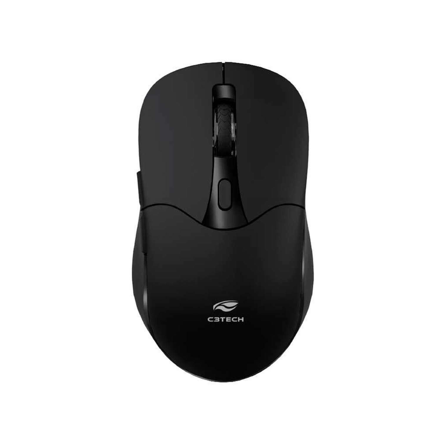 Mouse Sem Fio C3Tech, Recarregável, 2.4 GHz e Bluetooth, Preto - M-BT60BK