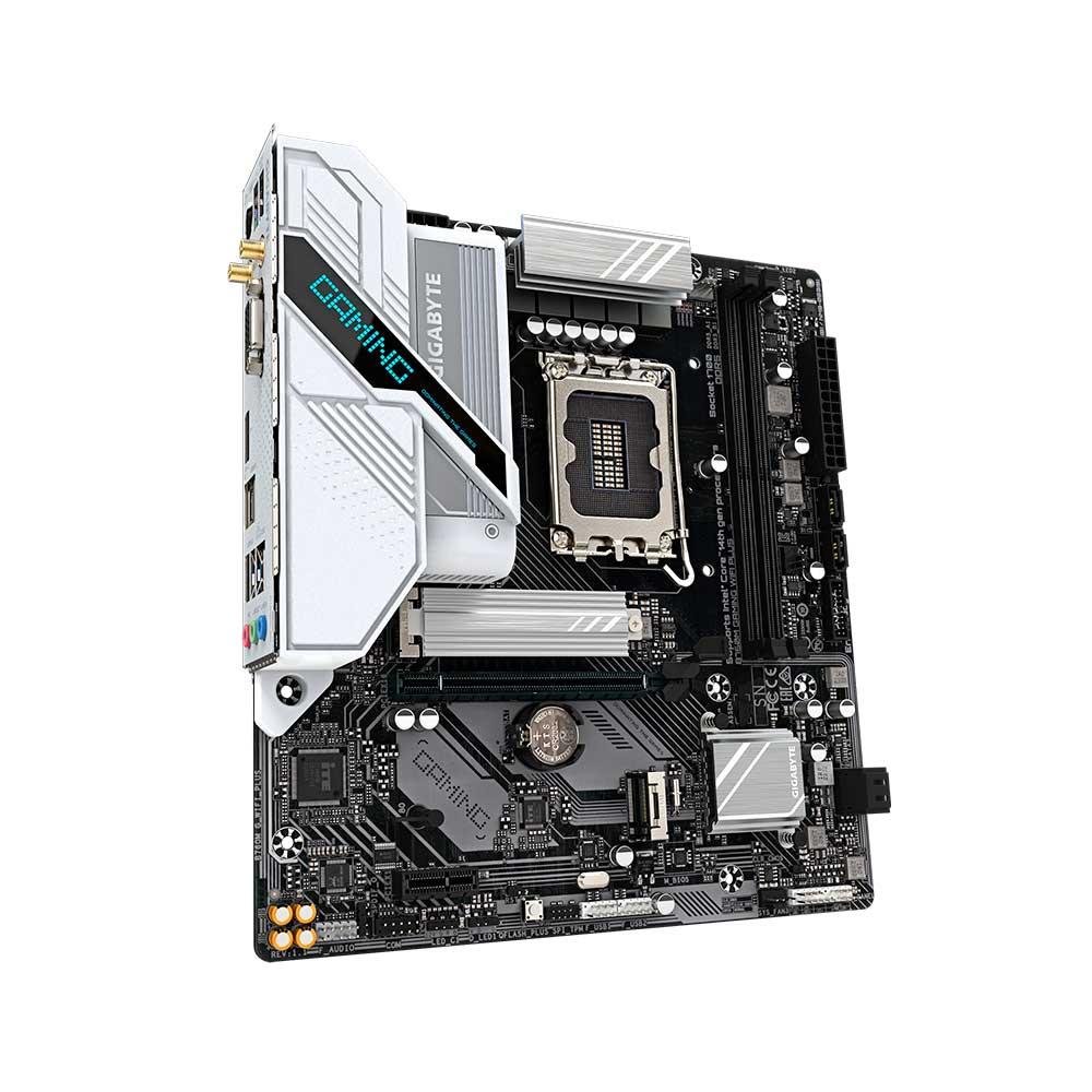 Placa Mãe Gigabyte B760M GAMING WIFI PLUS (rev. 1.1), DDR5, LGA1700, Micro ATX