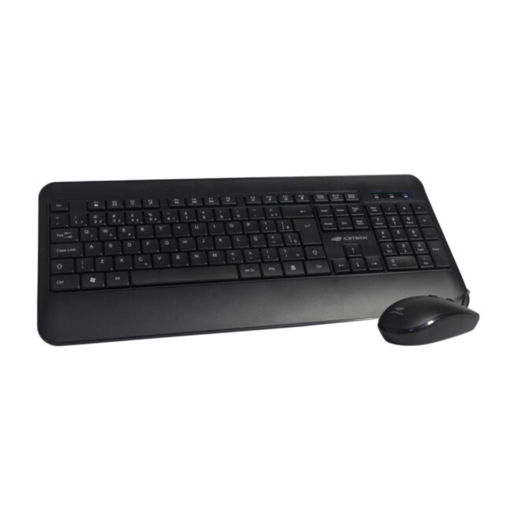 Kit Mouse E Teclado C3tech Com Fio Usb Preto Kt-200bk