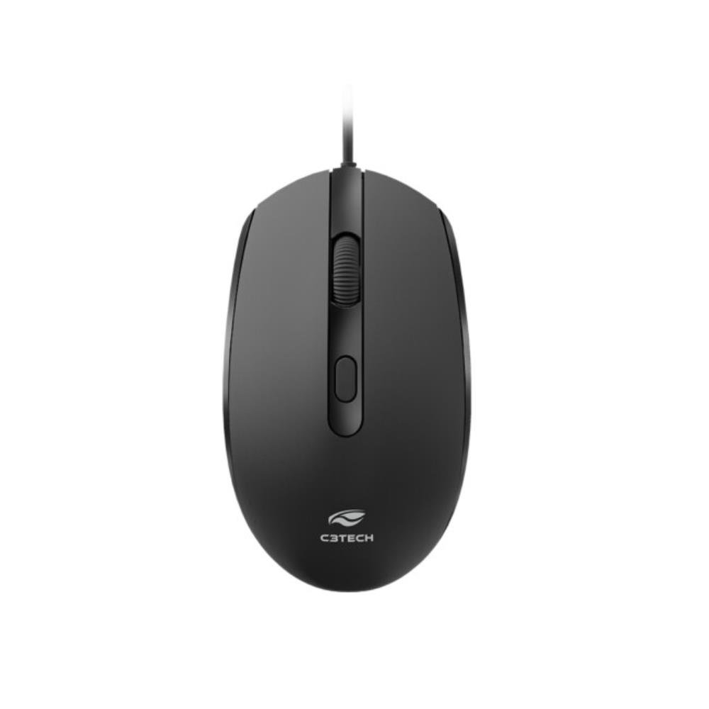 Kit Mouse E Teclado C3tech Com Fio Usb Preto Kt-200bk