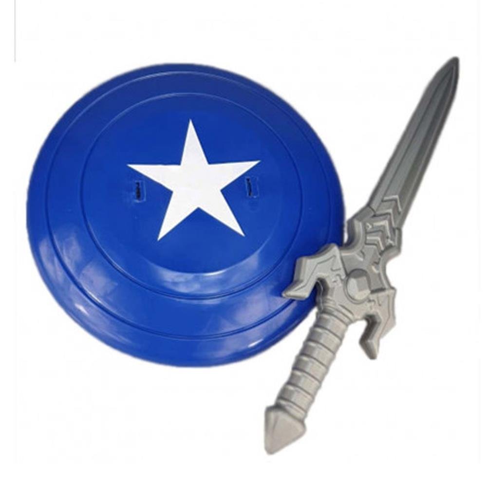Kit Espada E Escudo Azul Xis0026 Toymaster 2 Peças