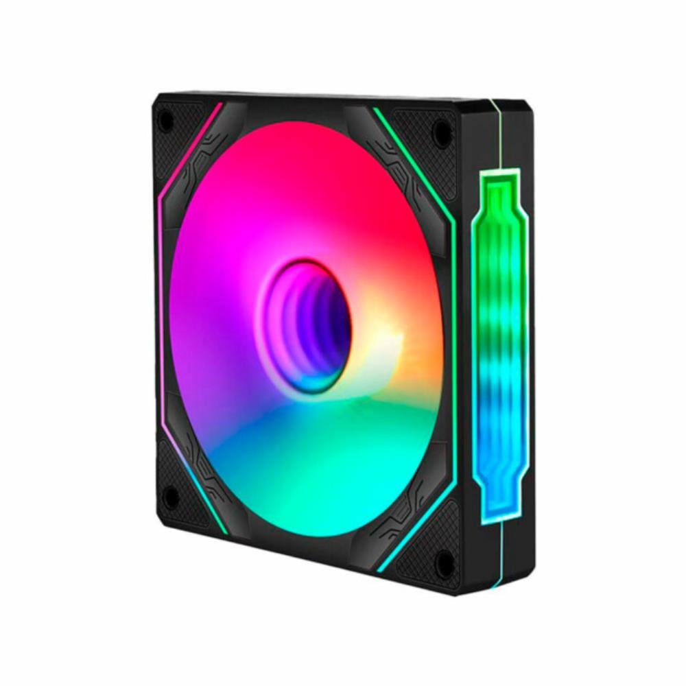 Cooler Fan ARGB Gamer 120mm Liketec Enigma Dark Reverse ARGB, Preto, 2104