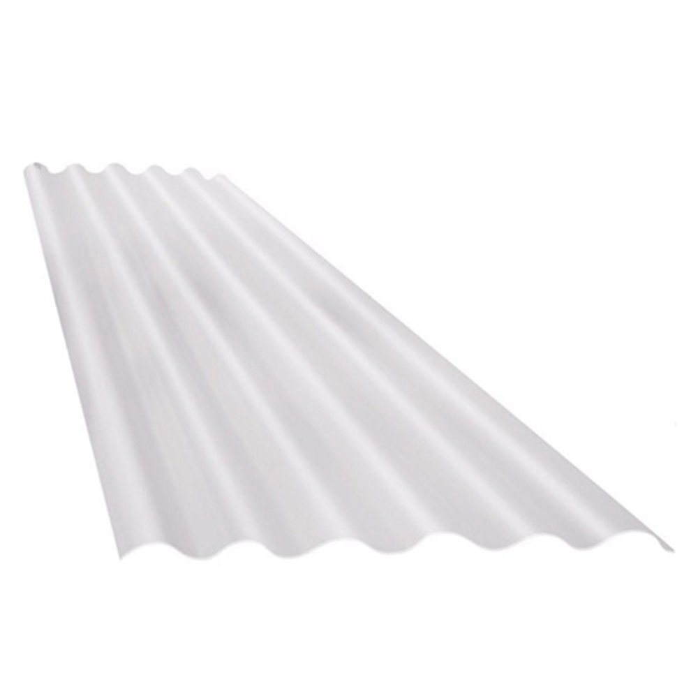 Telha Translúcida de Fibra de Vidro Afort Leitoso 2,44x1,10m