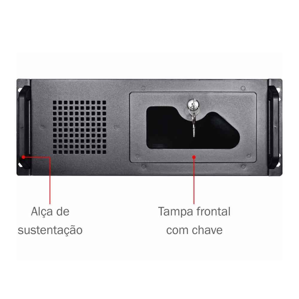 Gabinete K-mex Rack Sem Fonte Preto - Cr-s450