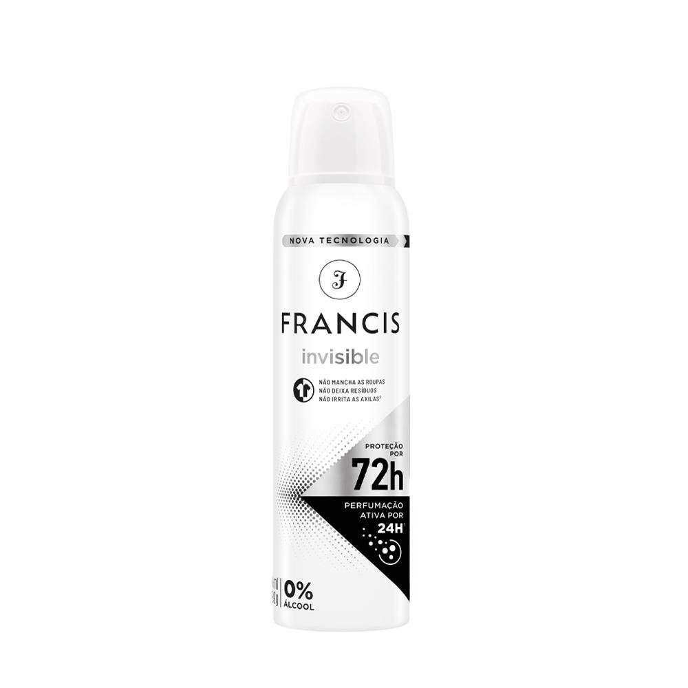 Desodorante Aerosol Francis Preto 12x150ml
