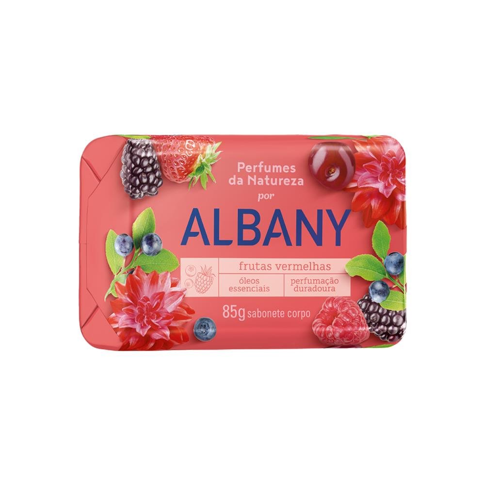 Sabonete Barra Albany Perfume Vermelho 108x85g