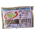 Saco de Lixo 200L Médio Preto Montelagos - Pacote contém 5 unidades