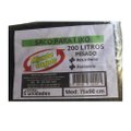 Saco de Lixo 200L Pesado Preto Montelagos - Pacote contém 5 unidades