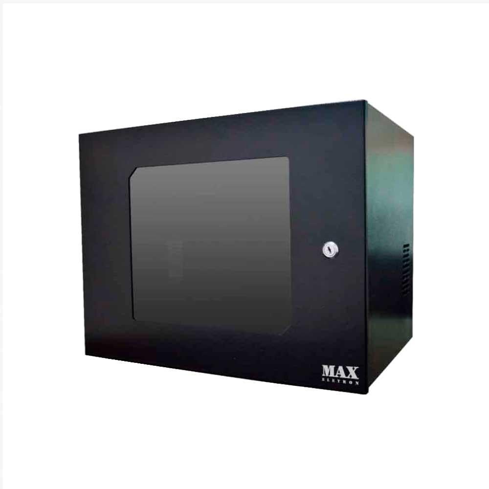 Mini Rack 19 08u X 350mm Acrilico Preto - 3046 - Max Eletron