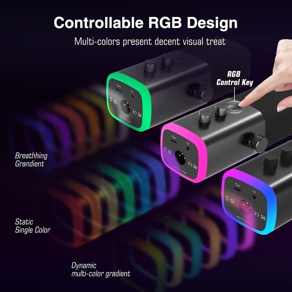 Microfone Dinâmico FIFINE USB/XLR AM8