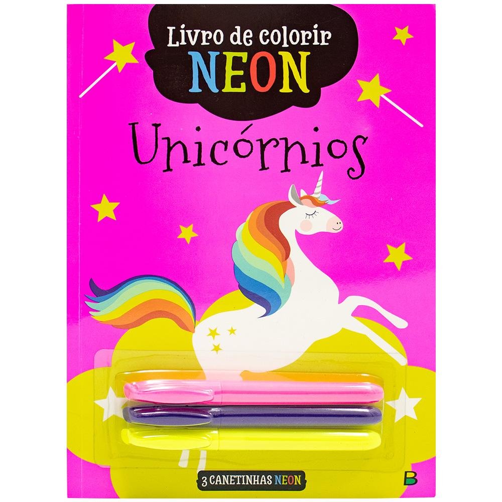 Livro Desenhos Para Colorir Unicornio 3a