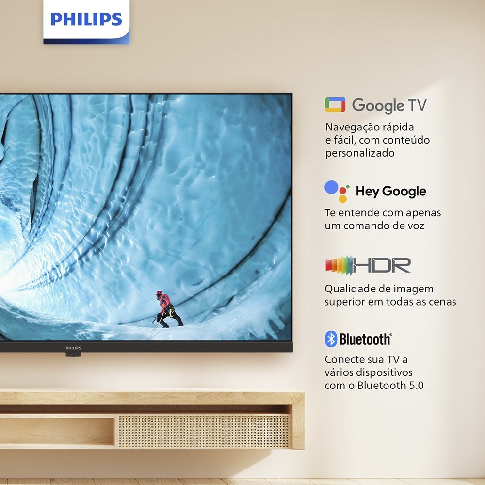 Smart TV LCD LED 32" Philips 32PHG6909/78 HD - Com Wi-Fi, Bluetooth, Quad Core, 2 HDMI, 2 USB