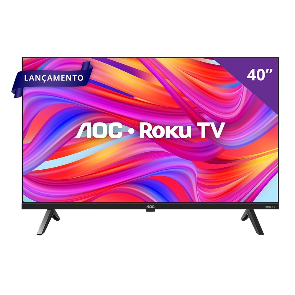 Smart TV LCD LED 40" AOC 40S5045/78G DLED Full HD - Com Wi-Fi, Quad Core, 3 HDMI, 1 USB