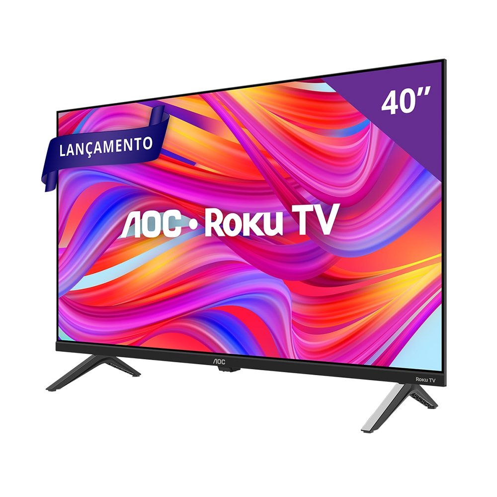Smart TV LCD LED 40" AOC 40S5045/78G DLED Full HD - Com Wi-Fi, Quad Core, 3 HDMI, 1 USB