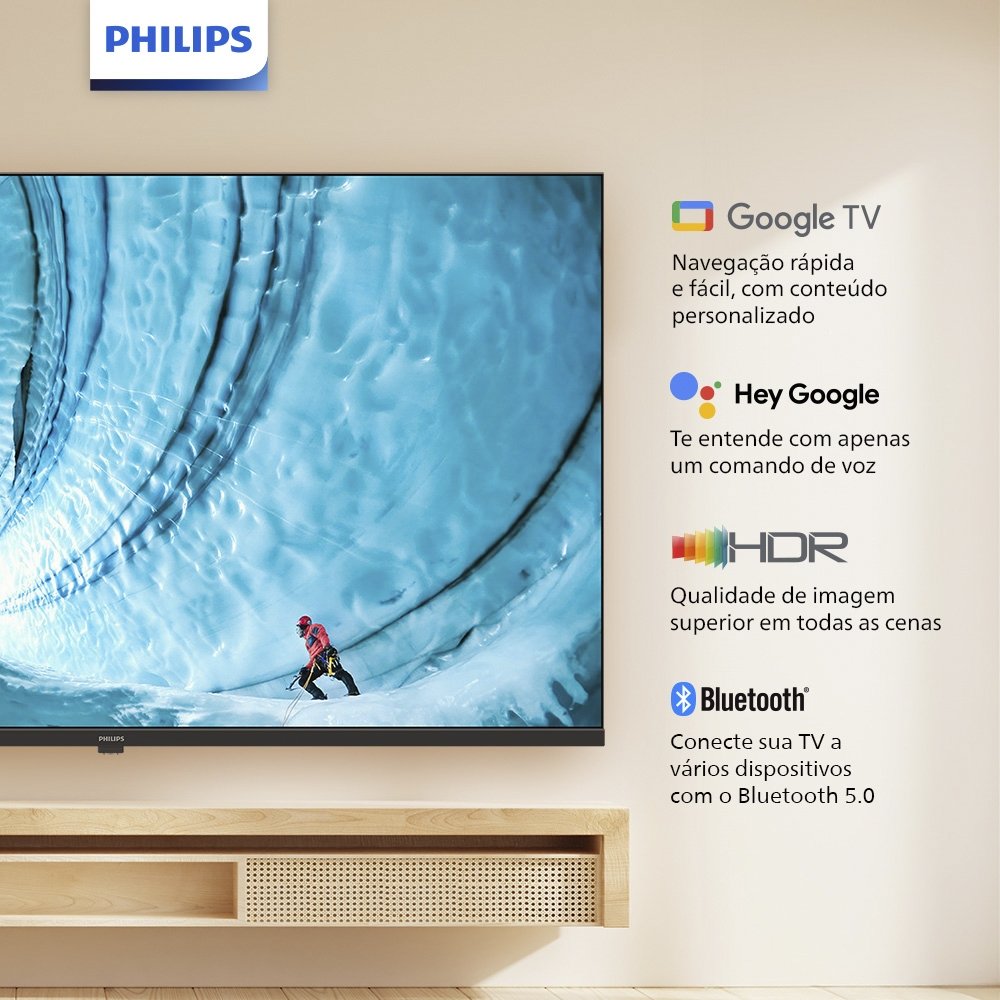 Smart TV LCD LED 43" Philips 43PFG6909/78 FULL HD - Com Wi-Fi, Bluetooth, Quad Core, 2 HDMI, 2 USB