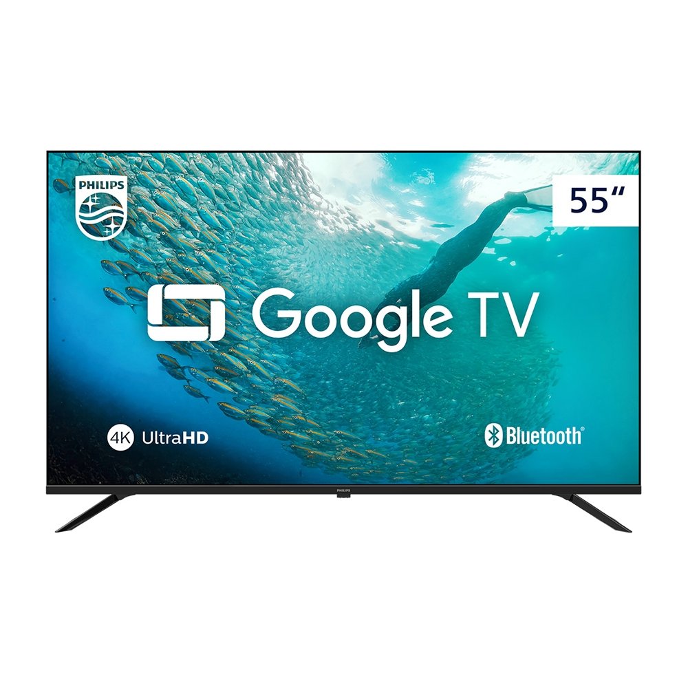 Smart TV LCD LED 55" Philips 55PUG7019/78 4K UHD - Quad Core, com Wi-Fi, Bluetooth, 3 HDMI, 2 USB