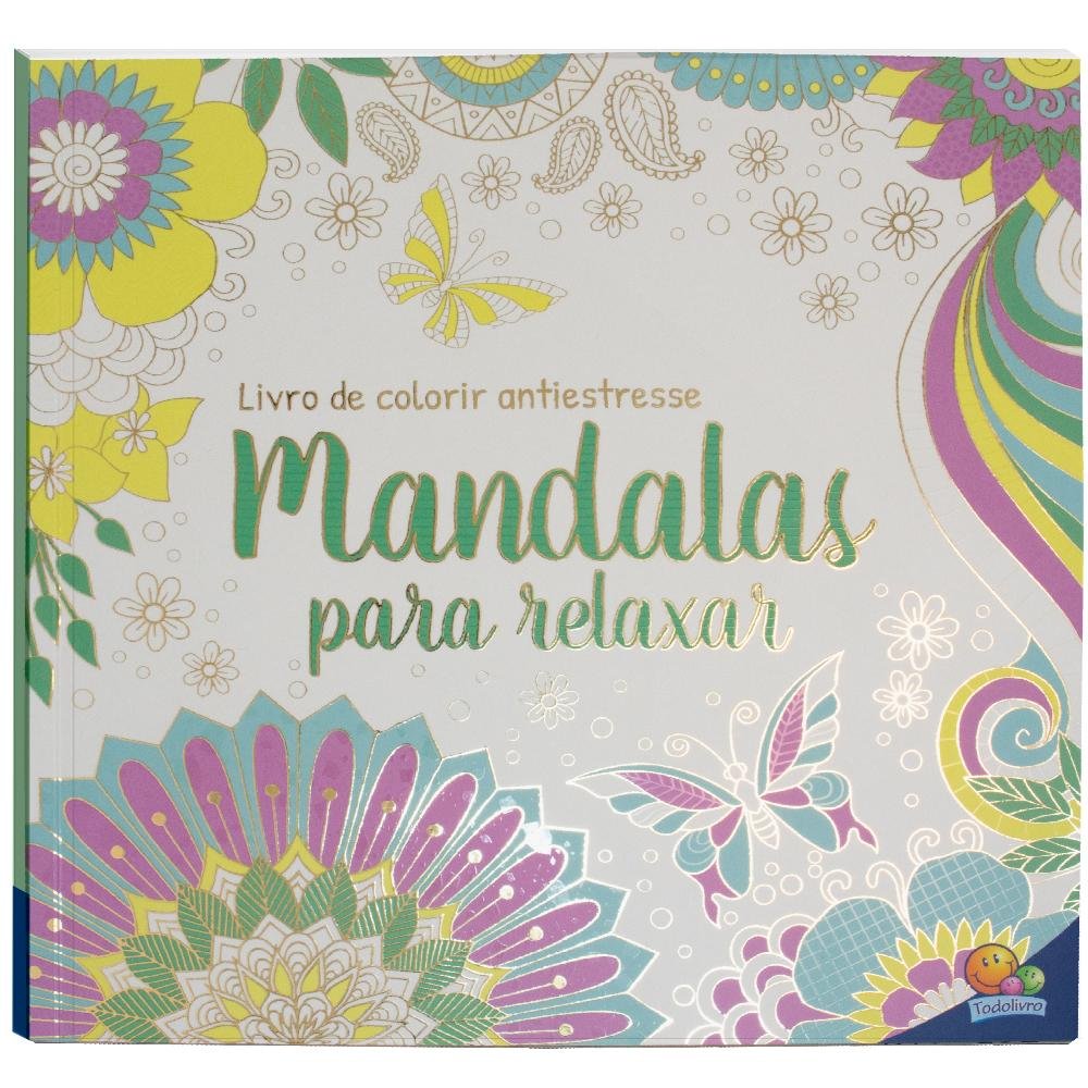 Livro Antiestresse Colorir Mandalas