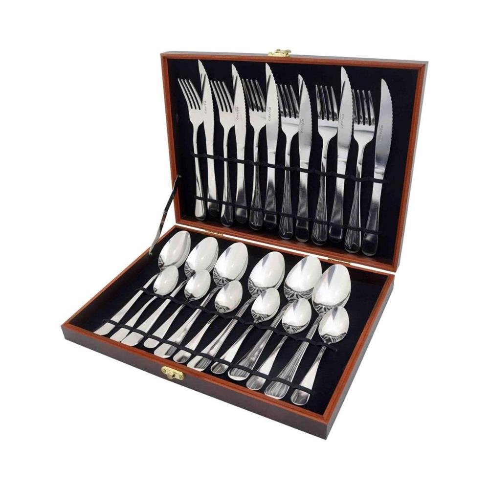Faqueiro Inox Casita 24 Talheres com Maleta CA08277