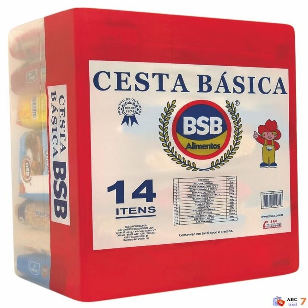 Cesta Basica Economica Bsb 14 itens