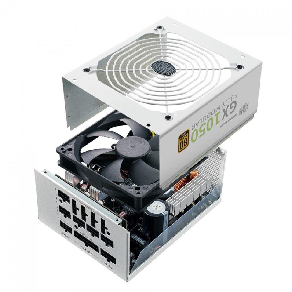 Fonte Cooler Master Gx Gold 1050W, 80 Plus Gold, Pci-E 5.0, Atx3.0, Pfc Ativo, Full Modular, Mpe-A501-Afcag-3Gb1
