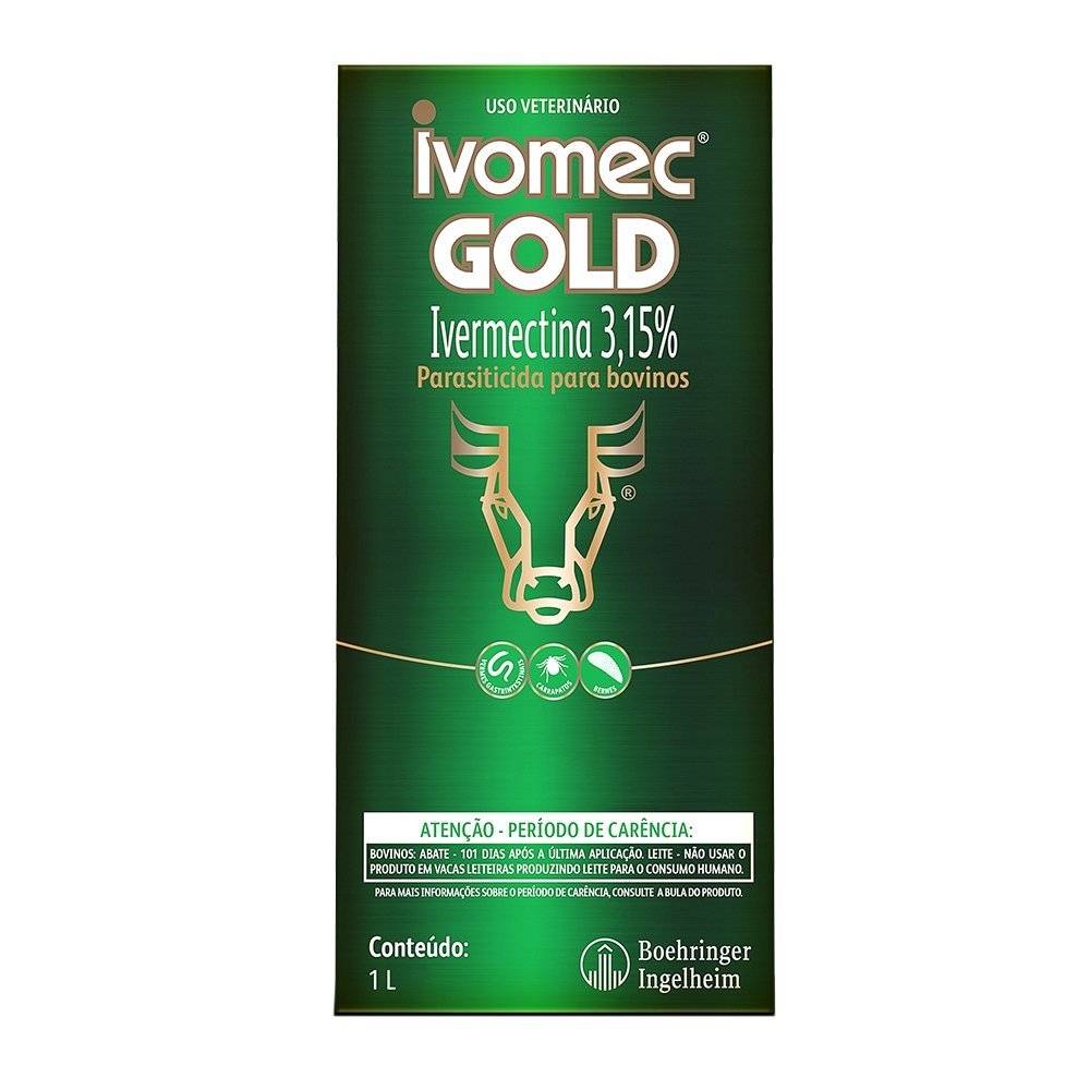 Ivomec Gold 3.15% Injetável Boehringer Merial 1 Litro