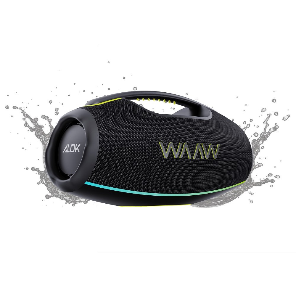 Caixa Bluetooth 180 Rms Waaw By Alok Hyperboom 1000, Resistente À Água Proteção Ipx7