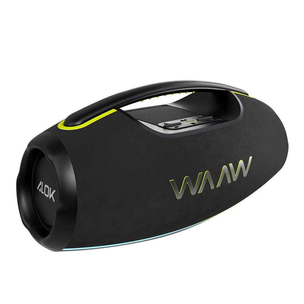 Caixa Bluetooth 180 Rms Waaw By Alok Hyperboom 1000, Resistente À Água Proteção Ipx7