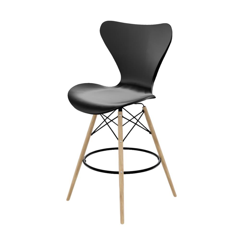 Banqueta Jacobsen polipropileno Dsw Preta